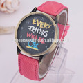 New fashion unisex fabric strap watch